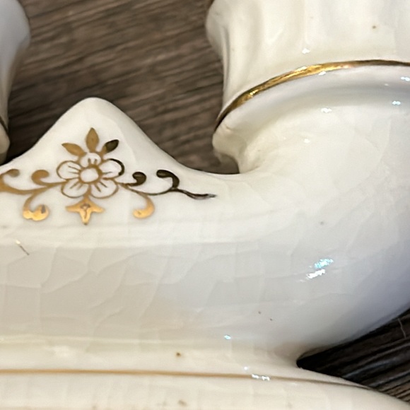 Vintage salt & pepper shakers made in Japan candelabra with box & orange black - Picture 8 of 11